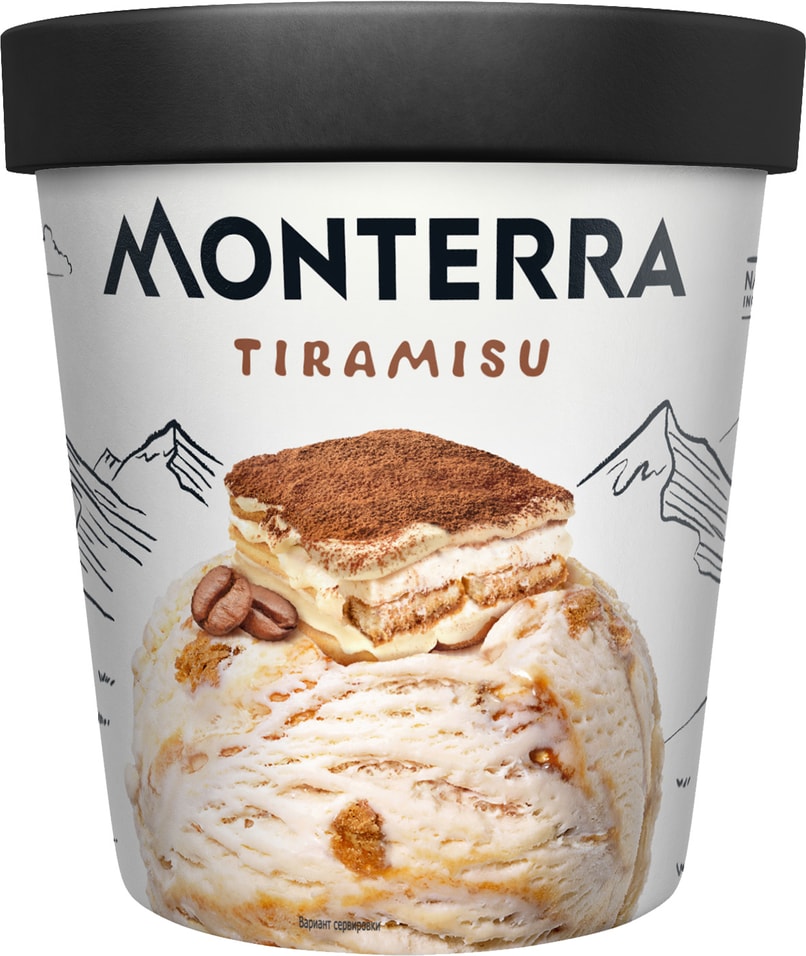 Мороженое Monterra Тирамису 480мл