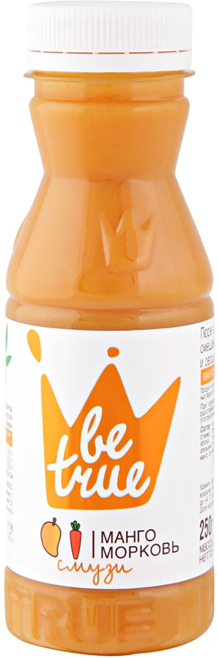 Смузи Be True Манго и морковь 250г