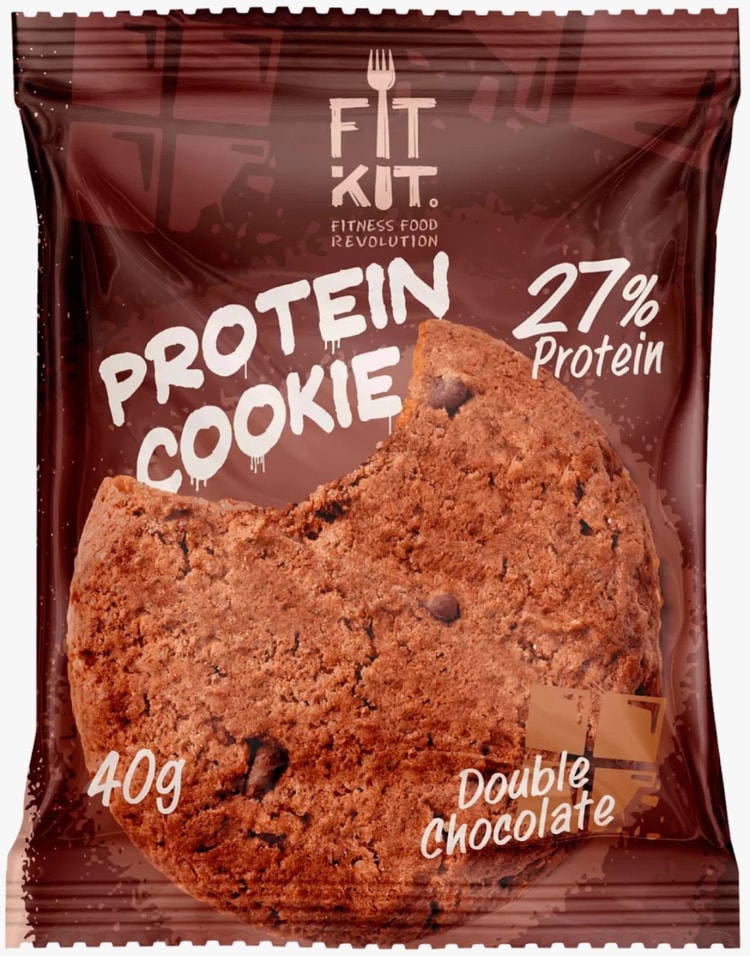 Печенье Fit Kit протеиновое Двойной шоколад 40г