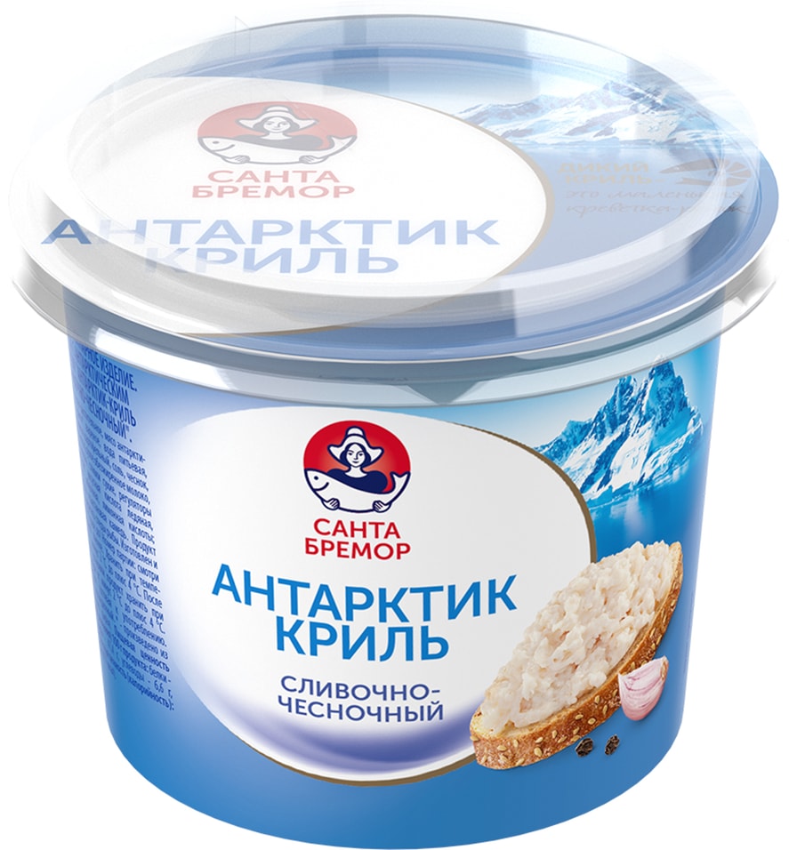 Паста Санта Бремор Антарктик Криль Сливочно-чесночный 150г