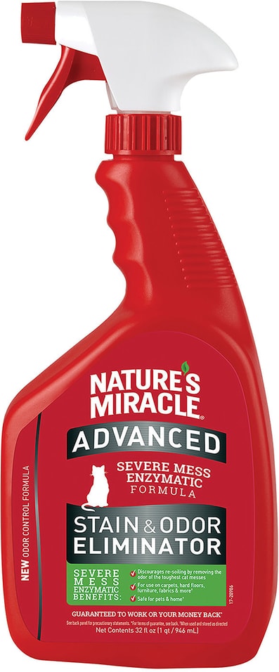 Средство чистящее Natures Miracle для удаления пятен и запаха кошек 946мл