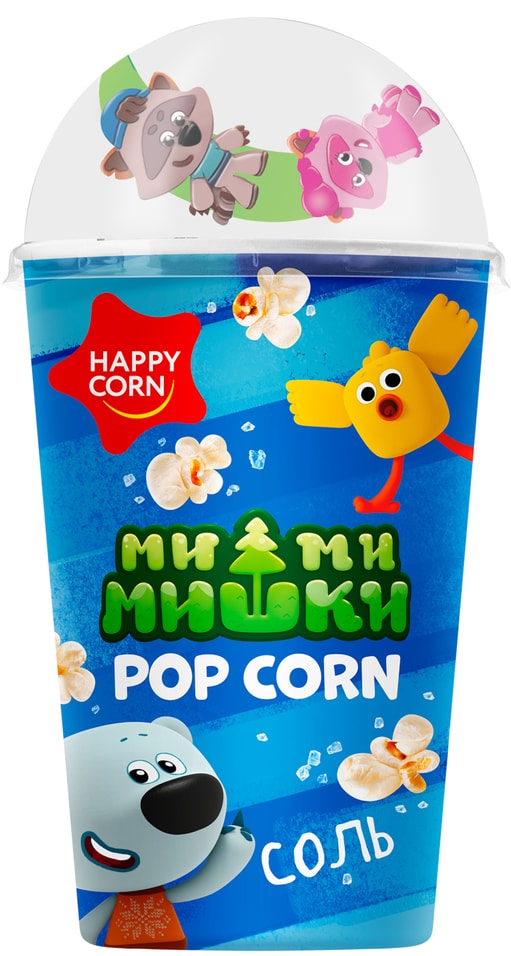 Кукуруза воздушная Happy Corn Мимимишки Соль 15г 141₽