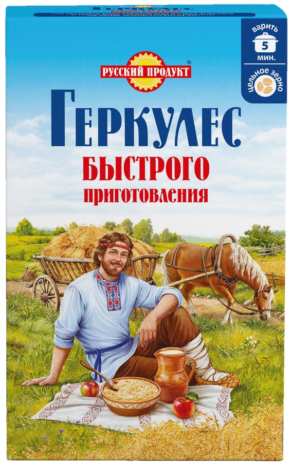 Хлопья Русский Продукт Геркулес быстрого приготовления овсяные 420г