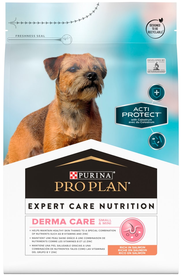 Сухой корм для собак Pro Plan Acti-Protect мелких пород с чувствительной кожей Лосось 3кг