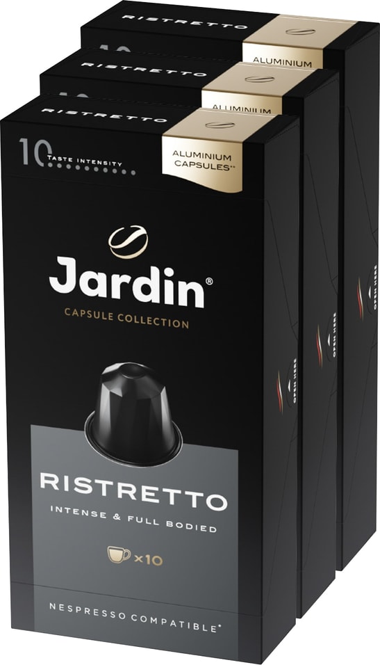 Кофе в капсулах Jardin Ristretto 10шт упаковка 3 шт 1095₽