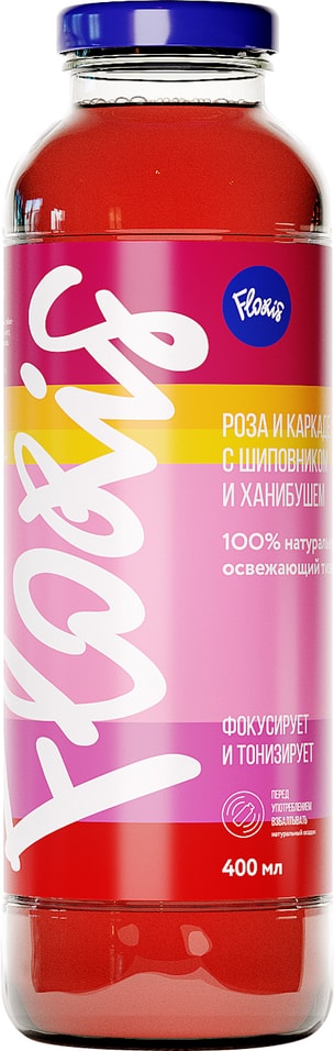 Напиток безалкогольный Floris Роза и гибискус с шиповником ханибушем и лемонграссом 400мл