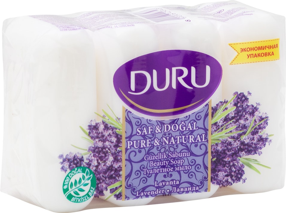 Мыло Duru Pure & Natural Лаванда 85г*4шт