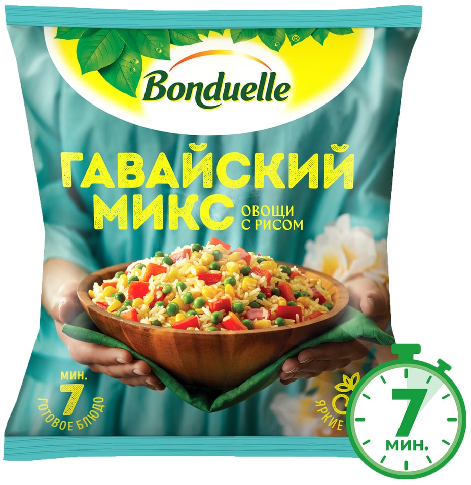 Смесь овощная Bonduelle Гавайский микс с рисом 400г 200₽