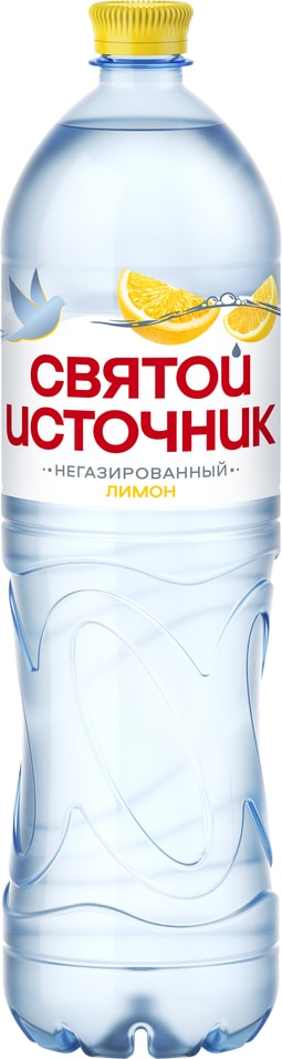 Вода Святой Источник со вкусом лимона негазированная 1.5л