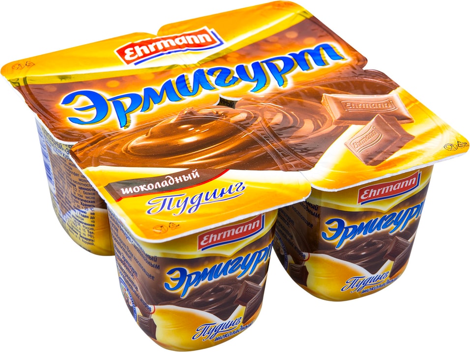 Пудинг Эрмигурт Шоколадный 3.2% 4шт*100г