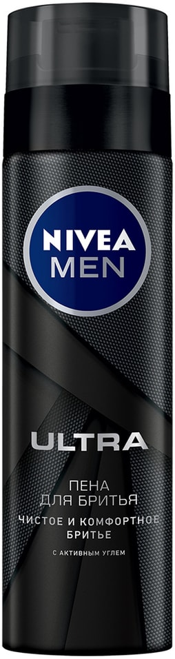 Пена для бритья NIVEA MEN Ultra с активным углем 200мл