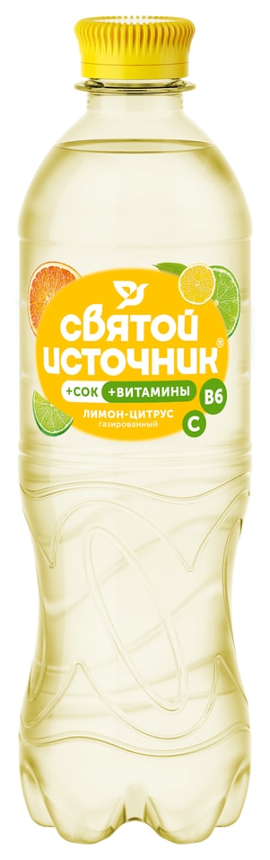 Напиток Святой Источник Вода + Сок Лимон-Цитрус 500мл