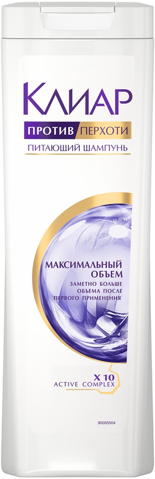 Шампунь для волос Клиар женский против перхоти Максимальный объем с экстрактом тимьяна 400мл