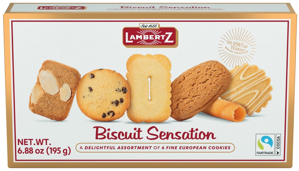Печенье Lambertz Biscuit Sensation 195гс доставкой 419₽