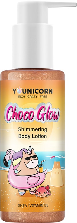 Лосьон-хайлайтер для тела Younicorn Choco Glow тонирующий 150мл