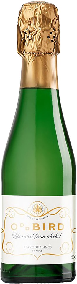 Вино Oddbird Blanc de Blancs белое игристое безалкогольное 0% 200мл
