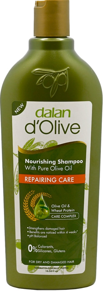 Шампунь для волос Dalan D Olive Восстанавливающий и питающий Оливковое масло 400мл