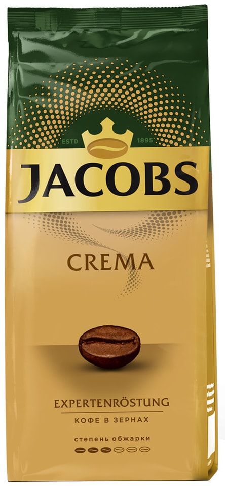 Кофе в зернах Jacobs Crema 230г от Vprok.ru