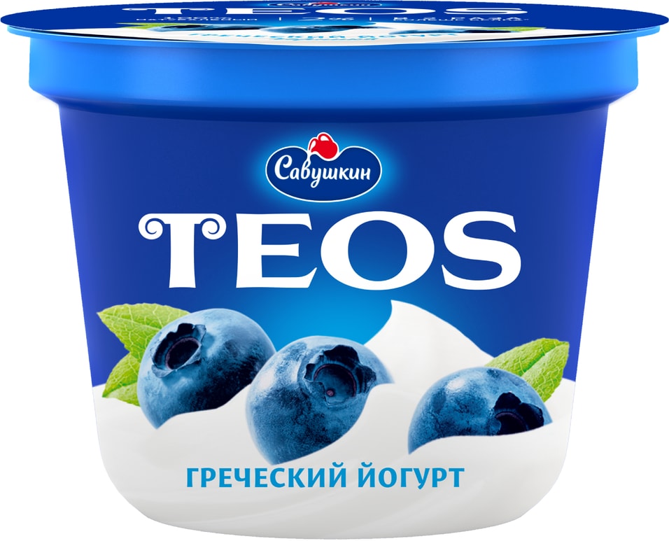 Йогурт Teos Греческий Черника 2% 250г