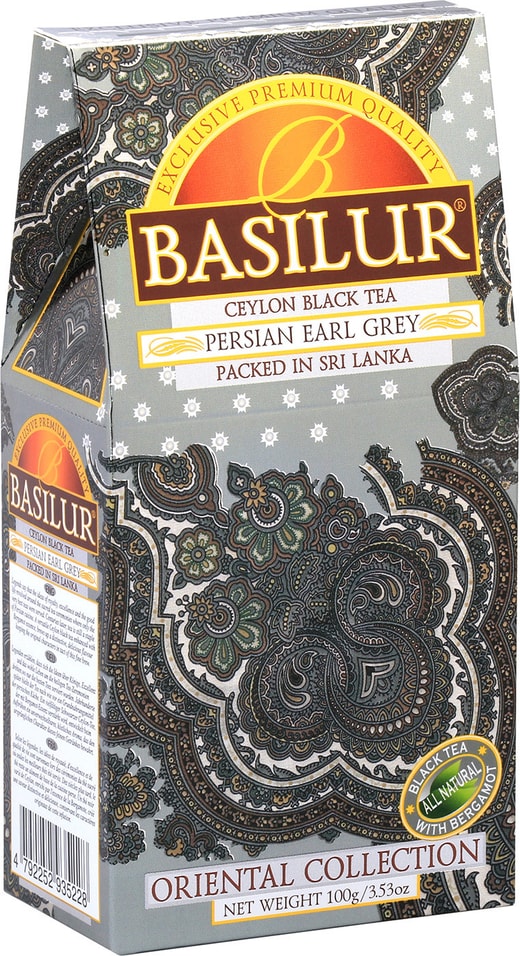 Чай черный Basilur Восточная коллекция Earl Grey по-персидски 100г