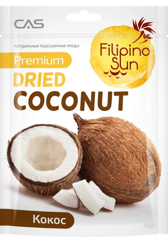 Кокос Filipino Sun сушеный 60г