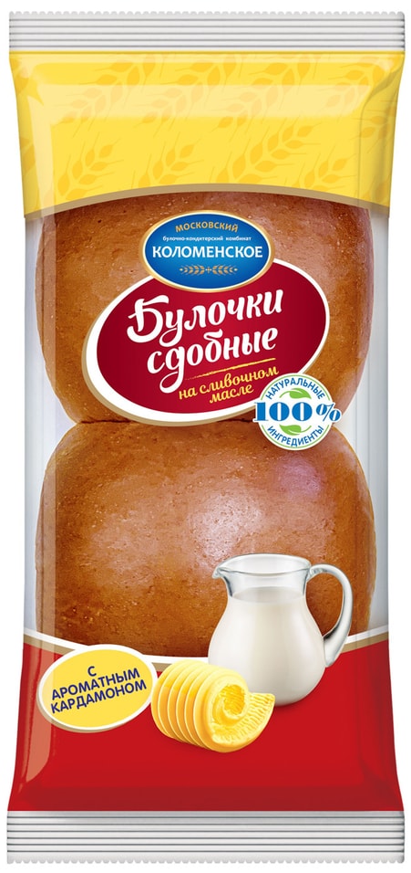 Булочки Коломенское Сдобные с кардамоном 200г от Vprok.ru