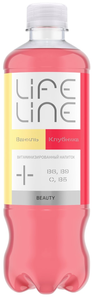 Напиток Lifeline Beauty Клубника-Ваниль витаминизированный негазированный 500мл