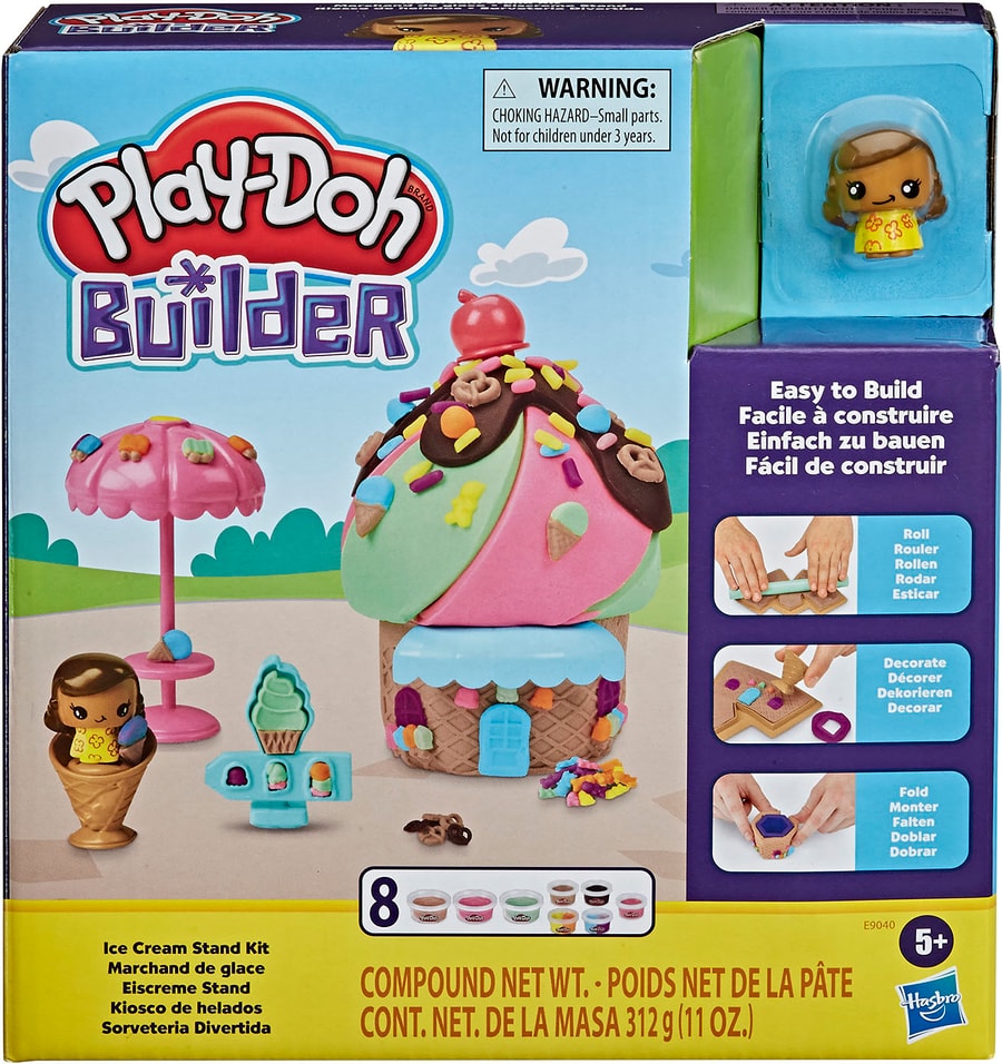 Набор игровой Play-Doh Масса для лепки Кафе-мороженое