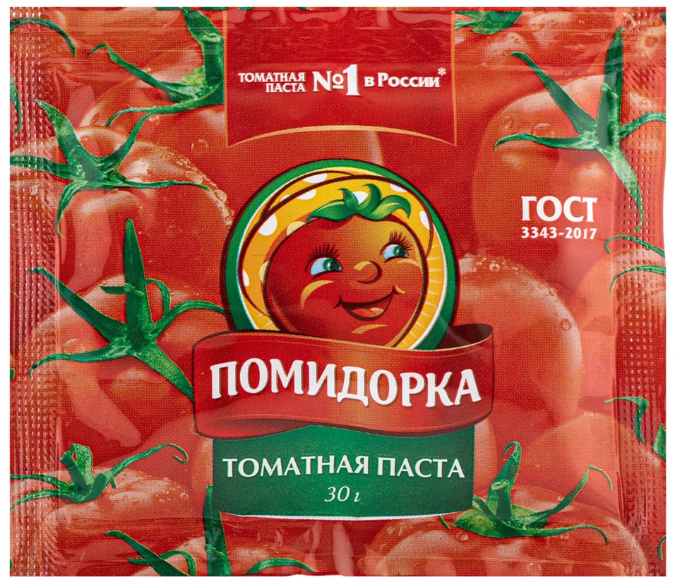 Томатная паста Помидорка 30г - Vprok.ru Перекрёсток
