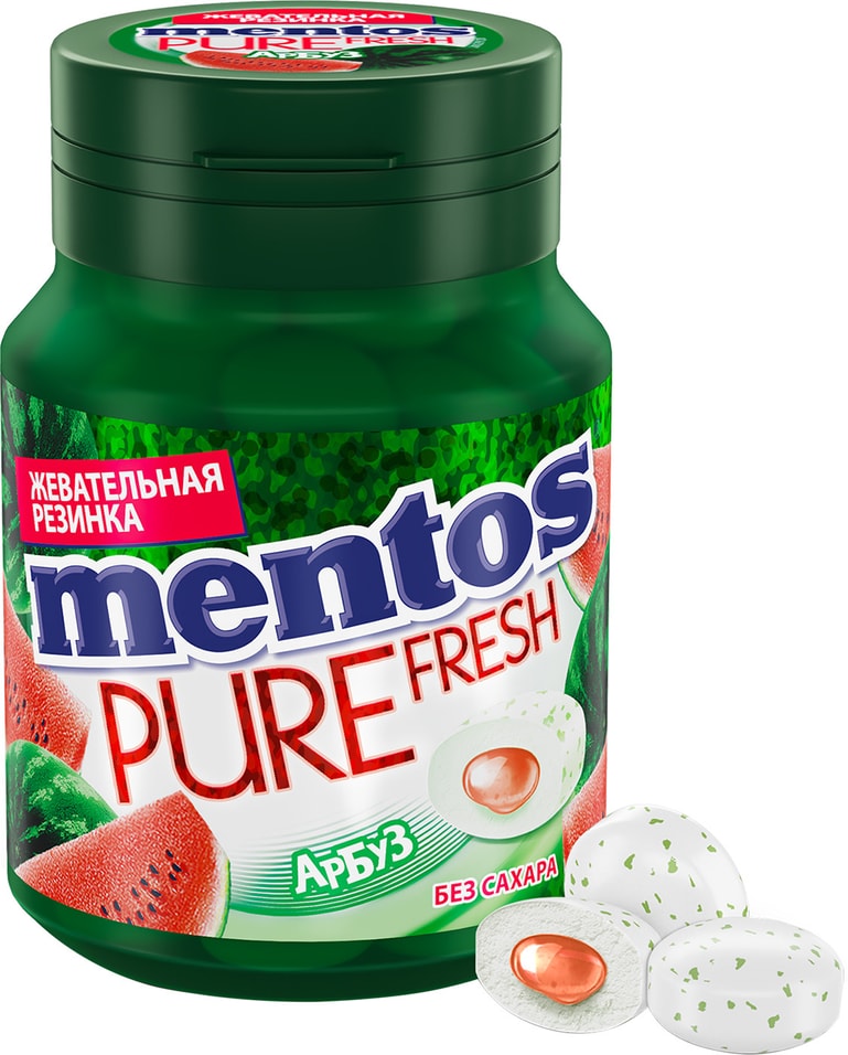 Жевательная резинка Mentos со вкусом арбуза 54г