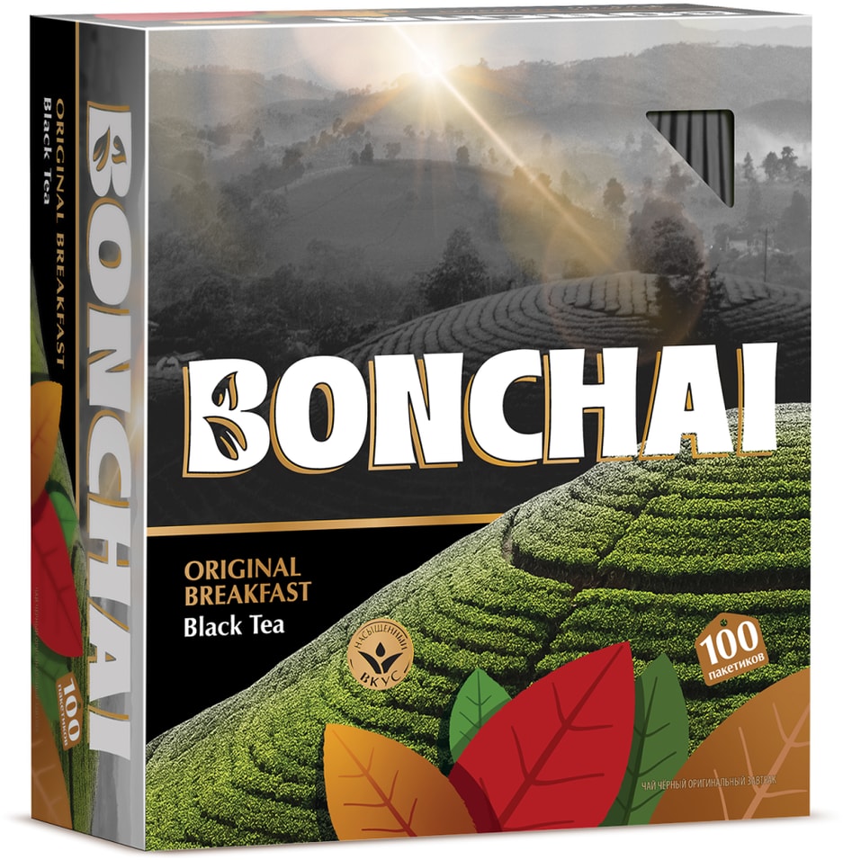 Чай черный Bonchai Original Breakfast 1002гс доставкой 359₽