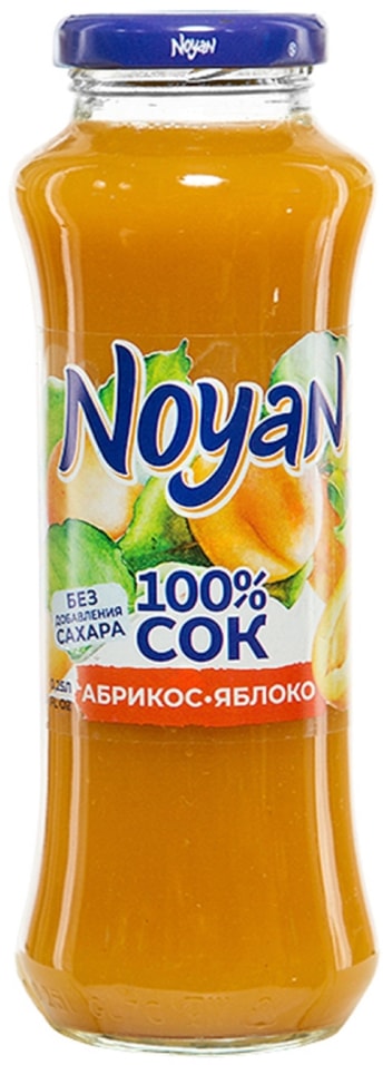 Сок Noyan Абрикос-Яблоко 250мл - Vprok.ru Перекрёсток