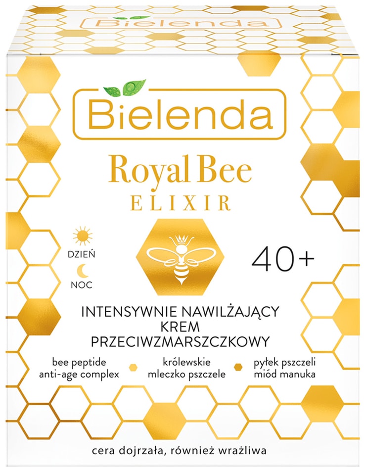 Крем для лица Bielenda Royal bee elixir интенсивно увлажняющий против морщин 40+ 50мл