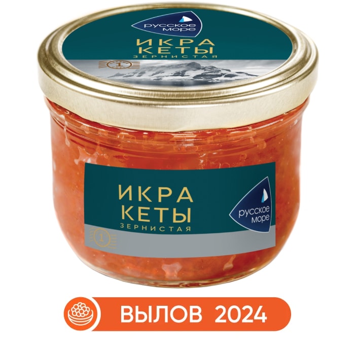 Икра кеты Русское море зернистая 210г. Закажите онлайн!