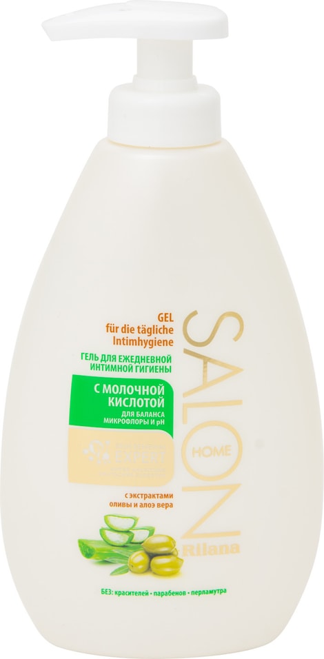 Гель для интимной гигиены Rilana Salon home с молочной кислотой 300мл