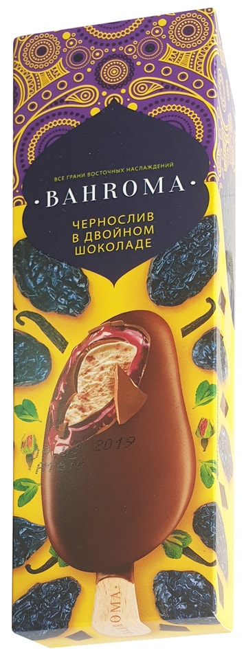 Отзывы о Мороженое Bahroma Чернослив в двойном шоколаде 75г
