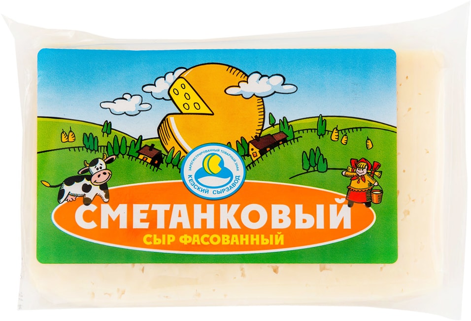 Сыр Кезский Сырзавод Сметанковый 50% 250г