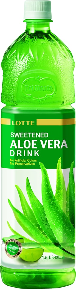 Напиток Lotte Aloe Vera Оригинальный сокосодержащий с мякотью алоэ 1.5л