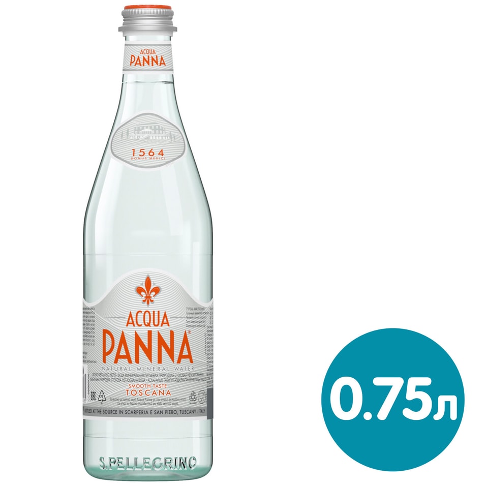 Вода Acqua Panna минеральная негазированная 750мл