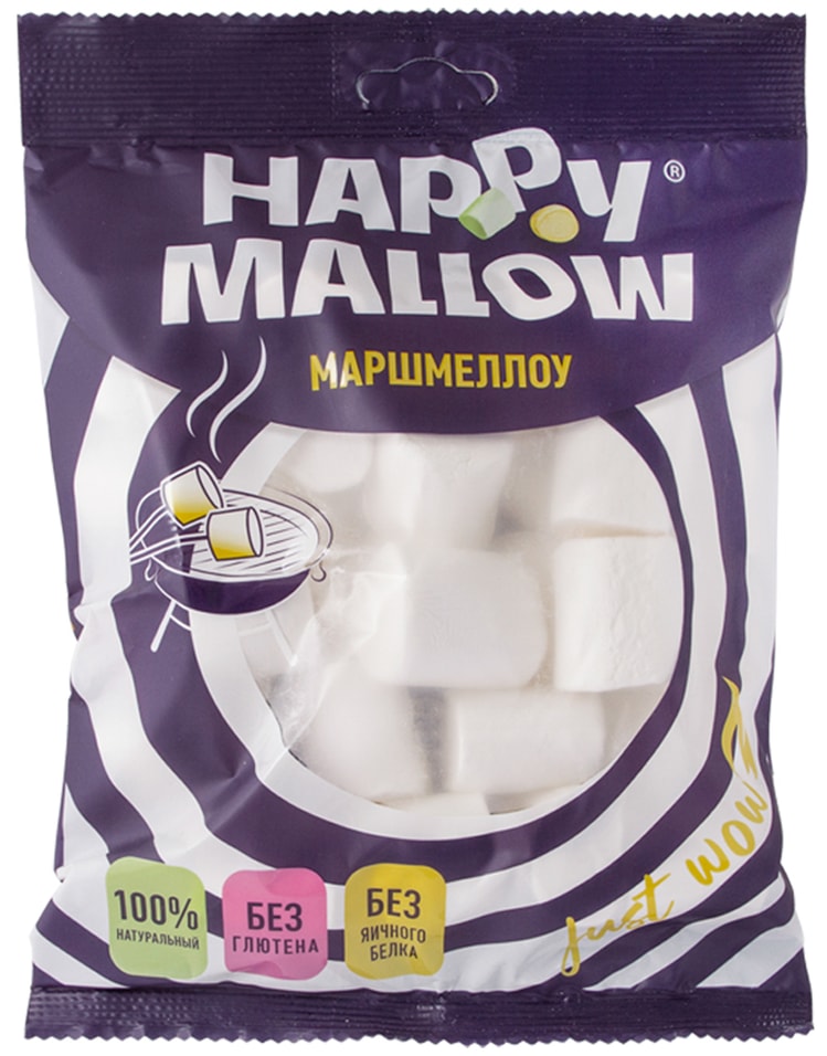 Маршмеллоу Happy Mallow воздушный для десертов 135г 240₽