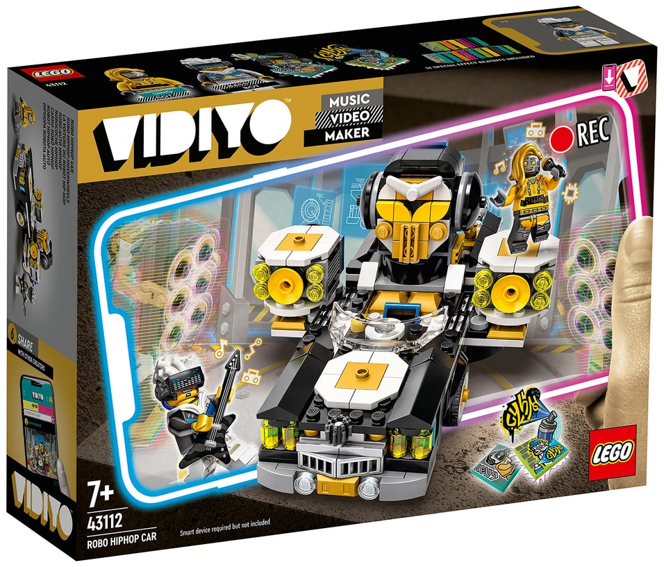 Конструктор LEGO Vidiyo 43112 Robo HipHop Car Машина Хип-Хоп Робота