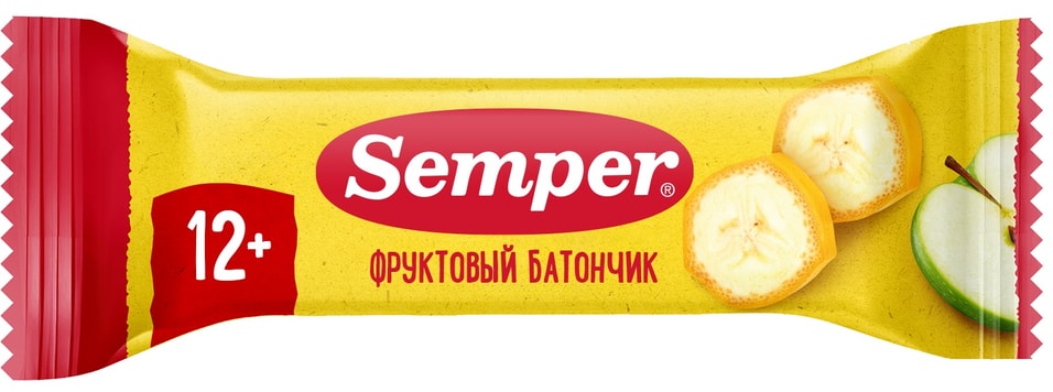 Фруктовый ломтик Semper Яблоко и банан 15гс доставкой 70₽