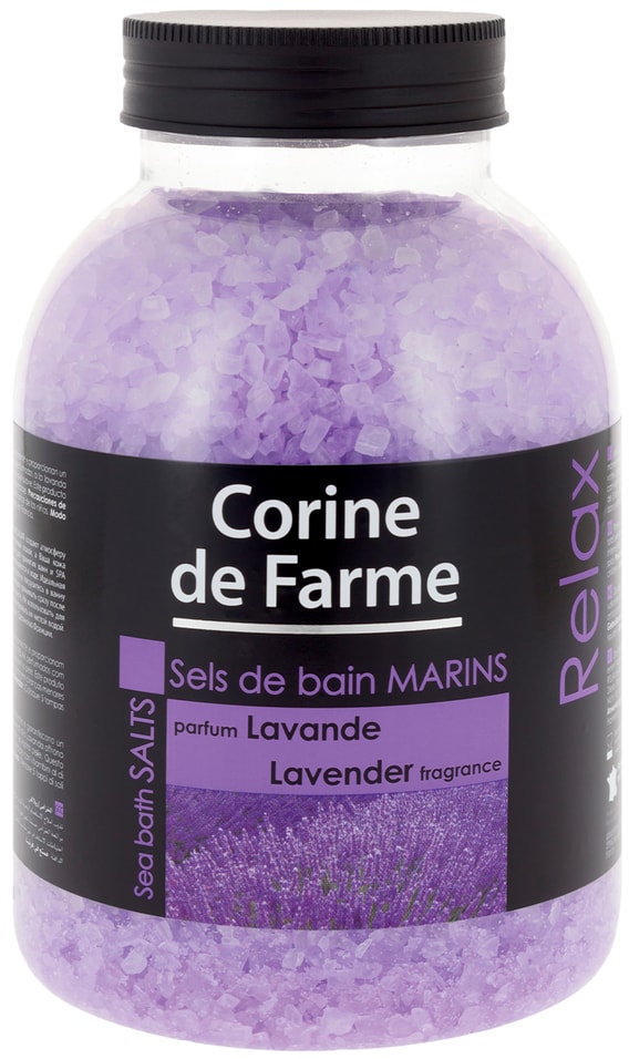Соль для ванн Corine de Farme морская Лаванда 1.3кг