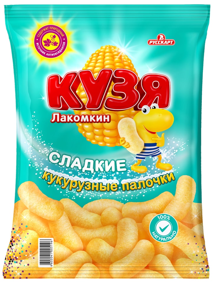 Палочки кукурузные Кузя Лакомкин Сладкие 140г