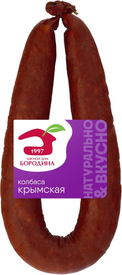 Колбаса Мясной дом Бородина Крымская полукопченая 500г