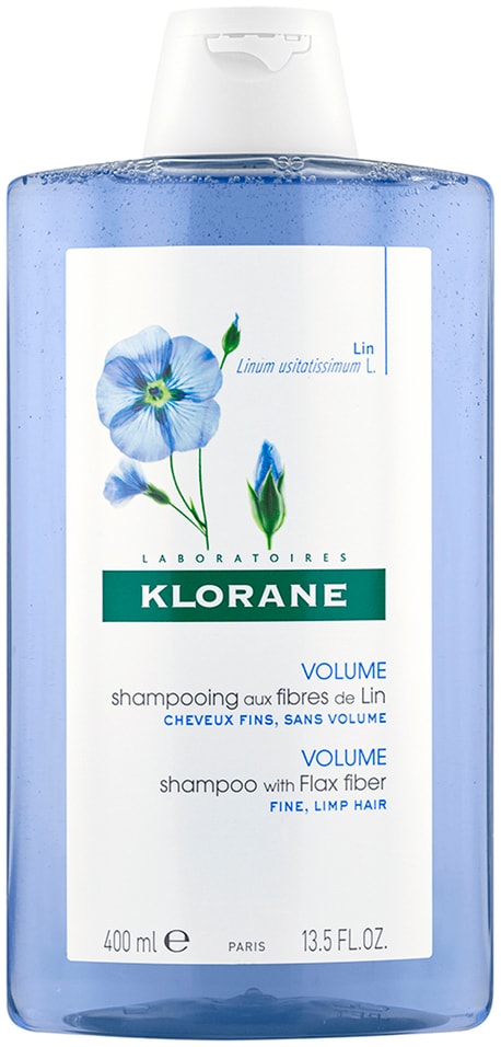 Шампунь для волос Klorane с органическим экстрактом льняного волокна 400мл