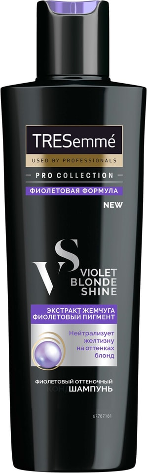 Отзывы о Шампуни для волос TRESemme Violet Blond Shine оттеночный фиолетовый против желтизны 250мл