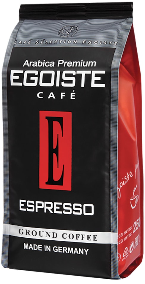 Кофе молотый Egoiste Espresso 250г от Vprok.ru