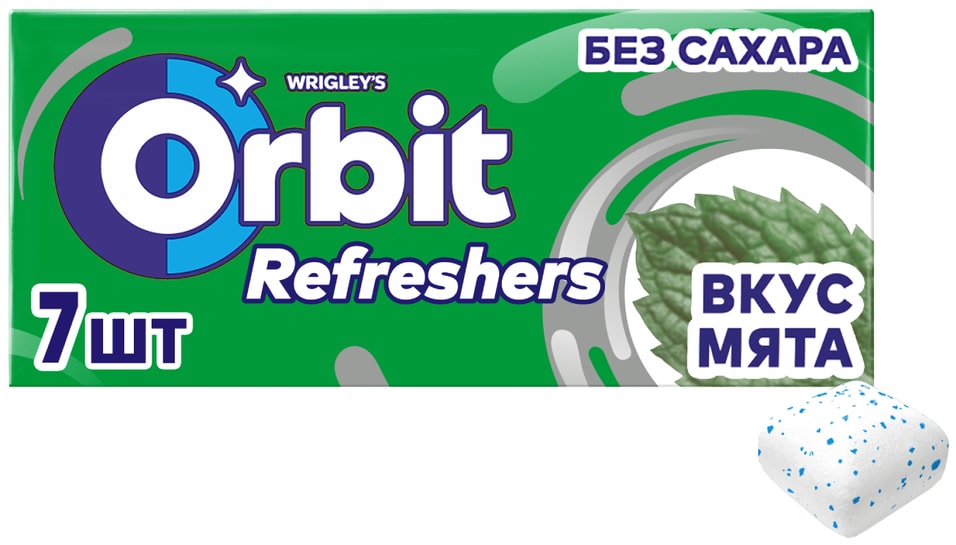 Жевательная резинка Orbit Refreshers Мята 16г