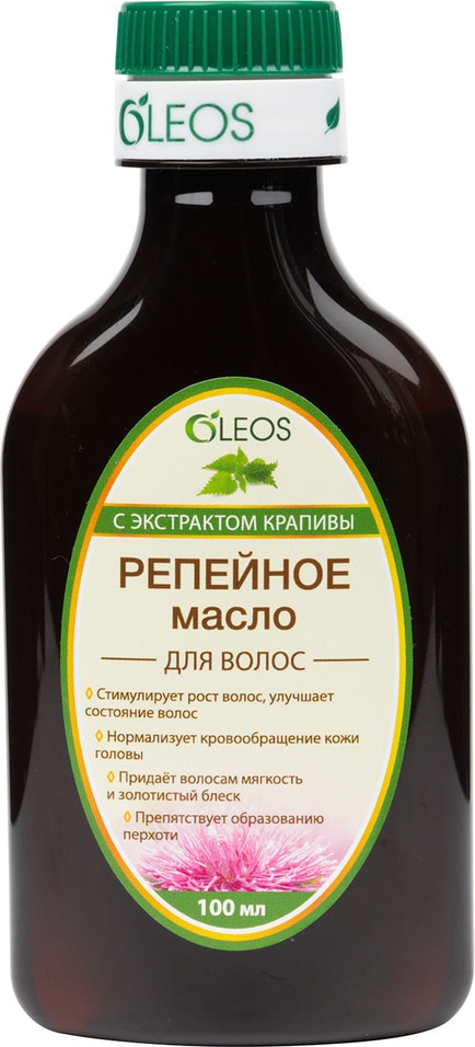 Масло репейное Oleos с экстрактом крапивы 100мл от Vprok.ru